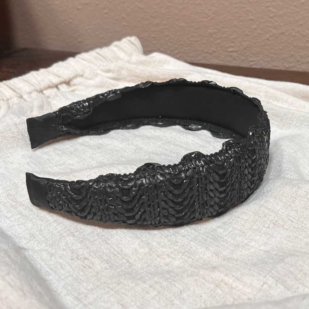 Mossimo Target: Black Crochet Macramé Woven Coquette Headband, Alice Wonderland